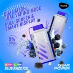Vozol Gear Power 20000 Blue Razz Ice 5% Einweg E-zigarette