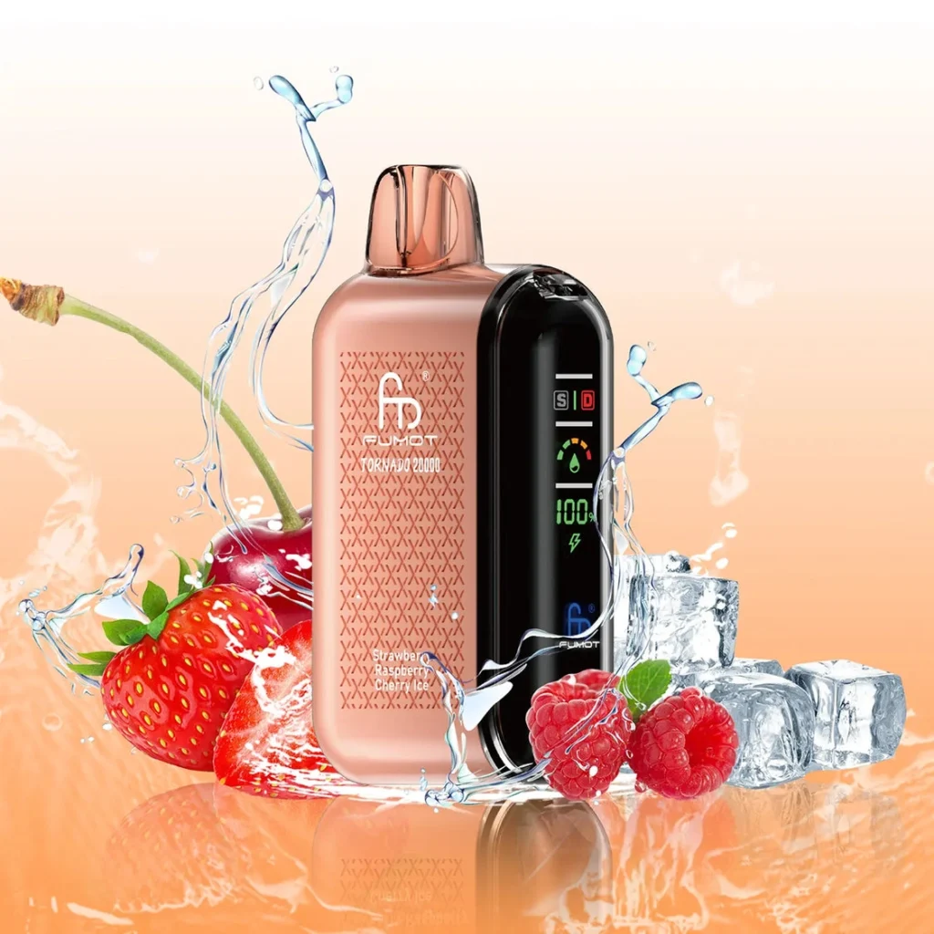 Fumot Tornado Vape 20000 Strawberry Raspberry Cherry Ice